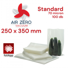 250 x 350 mm Air Zero Standard Vákuumtasak 70 micron (100 db)